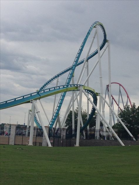 The fury at carowinds Coaster Aesthetic, 2023 Aesthetic, The Fury, Kings Island, Amusement Park Rides, Second Job, Back Row, 50 States, Amusement Park