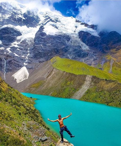 Cusco-Perú | Agencia de Viaje on Instagram: “Un lugar que se encuentra rodeado de increíbles paisajes y montañas . Visita el lake humantay en Cusco 💙 . . Use #PeruDestinations 📸 Photo…” Lake Humantay, Lake, Natural Landmarks, Travel, On Instagram, Instagram, Nature, Cusco