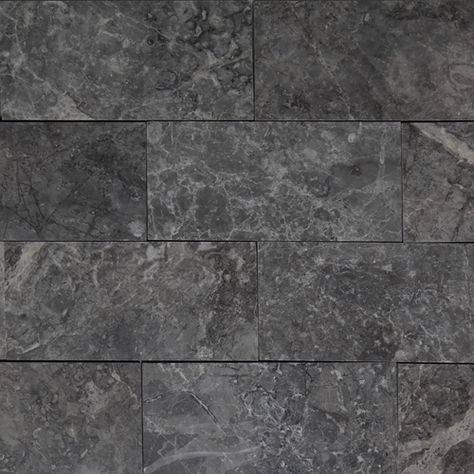 3x6 Cosmos Grey Marble | Stone Dark Grey Marble, American Kitchen Design, Material Studies, Backsplash Bathroom Wall, Tile Kitchen Backsplash, Absolute Black Granite, Black Granite Countertops, Craftsman Kitchen, Rubber Tiles