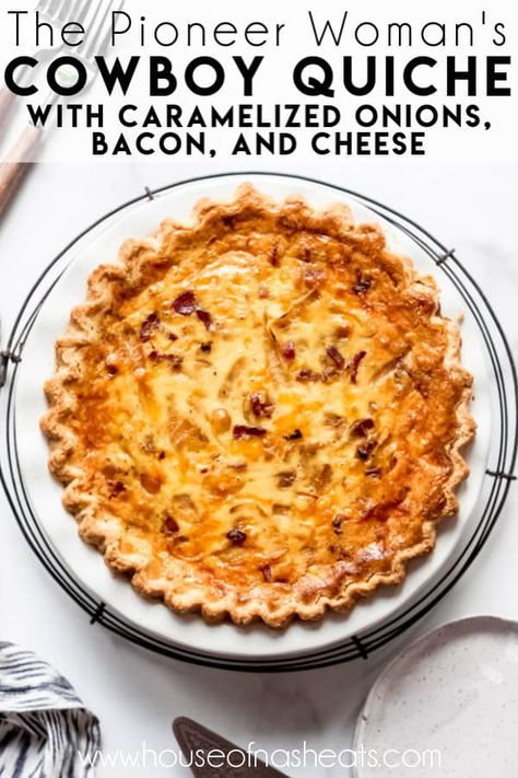 Quiche Dinner, Cowboy Quiche, Breakfast Quiche Recipes, Quiche Recipes Easy, Bacon And Cheese, Breakfast Quiche, Quiche Lorraine, What's For Breakfast, Fall Dinner