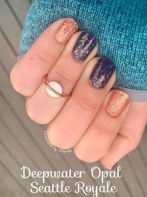 Seattle Royale Color Street, Color Street Mixed Mani, Flame Nail Art, Patriotic Nails, Nail Color Combos, Mixed Mani, Manicure Inspiration, Nail Polish Art, Nails Only