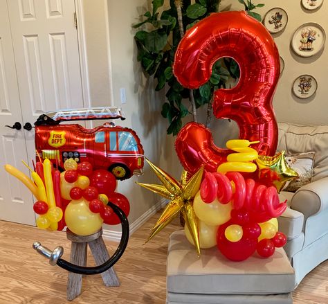 Firefighter Birthday Cakes, Fireman Sam Birthday Party, Fireman Party, Firetruck Birthday Party, Fireman Birthday, Firefighter Birthday, Fireman Sam, 3rd Birthday Cakes, Firetruck Birthday