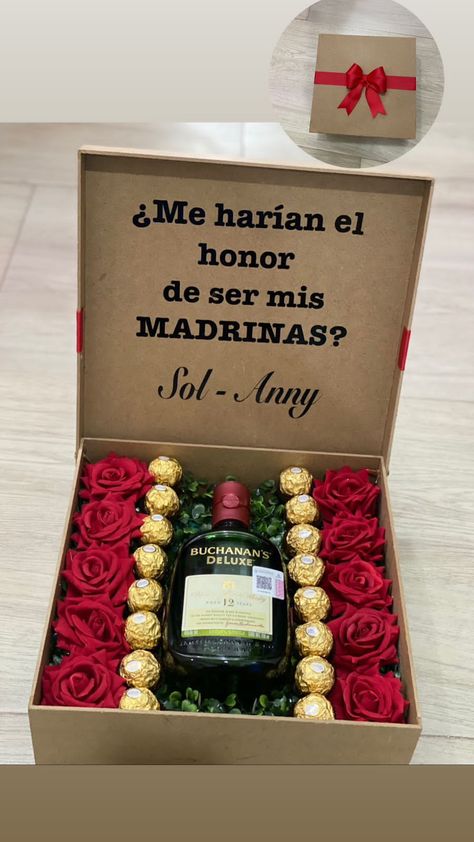 Will You Be My Madrina Proposal, Madrina Box Ideas, Padrinos Proposal Ideas, Quince Sponsor Gift Ideas, Madrina Proposal Ideas Quince, Bautizo Proposal Ideas, Padrinos Proposal Spanish Quince, Will You Be My Padrino Ideas, Godparents Proposal Ideas In Spanish