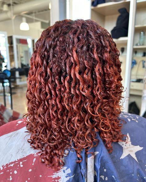 Her color + these finger coils 😍 >>> #hair #redhair #fingercoils #naturalstyling #curlyhair #hairstyle #mizani #mizaniproducts Wet Style, Finger Coils, Coils, Wet And Dry, Red Hair, Curly Hair Styles, Hair Styles, Hair, Quick Saves