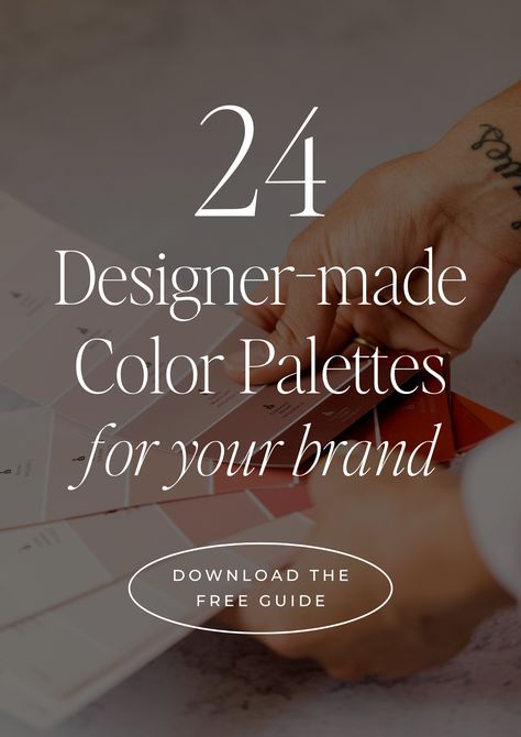 Looking for inspiration for your brand colors? Look no further! We've got an instant download just for you with 24 color palette options (complete with HEX codes) in 8 different brand styles! Brand Color Palette Hex Codes, 4 Color Palette, Color Palette Hex Codes, Color Palette Inspiration, Hex Color, Hex Codes, Hex Color Codes, Brand Color Palette, Color Codes