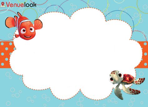 Create Free Finding Nemo E-Invite Invitation Card Online , Premium and Digital Cards Online - VenueLook Finding Nemo Birthday, Nemo Birthday, Boss Birthday, E Invite, Welcome Drink, Digital Invite, Finding Nemo, Online Invitations, First Birthday Party