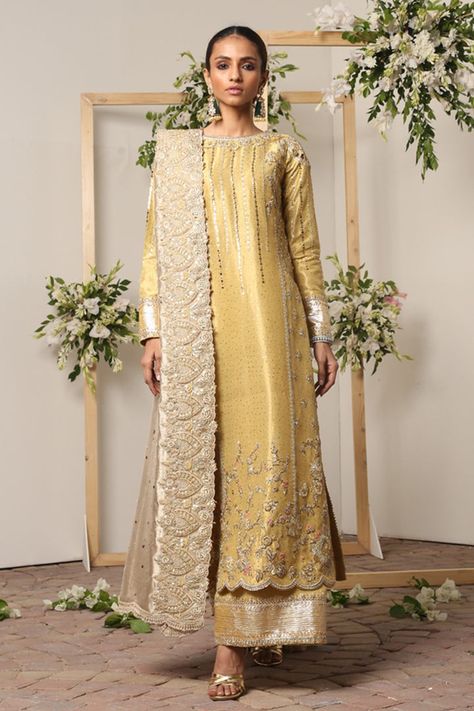 Nadia Farooqui, Tissue Dupatta, Desi Fits, Shadi Dresses, Indian Salwar, Desi Wedding Dresses, Traditional Attires, Pakistani Suit, Pakistani Fashion Casual