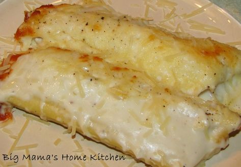 Seafood Manicotti Recipe, Fish Dinners, Manicotti Recipe, Creamy Shrimp, Yummy Seafood, Pasta Dinners, Crepe Recipes, Fish Dishes, Seafood Dishes