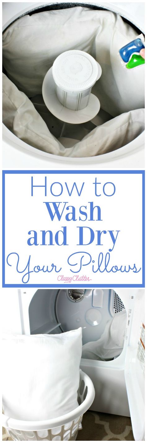 Drying Pillows In Dryer, Washing Bed Pillows, Wash Pillows In Front Loader, Washing Pillows In Top Loader, Wash Pillows Top Loader, Washing Pillows, How To Wash Throw Pillows, Wash Feather Pillows, How To Clean Clams