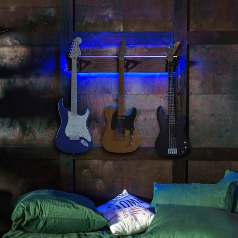 Guitar Holder Wall, Led Guitar, Guitar Wall Mount, Guitar Holder, Guitar Wall Hanger, Guitar Display, Lead Holder, Guitar Rack, Wood Guitar