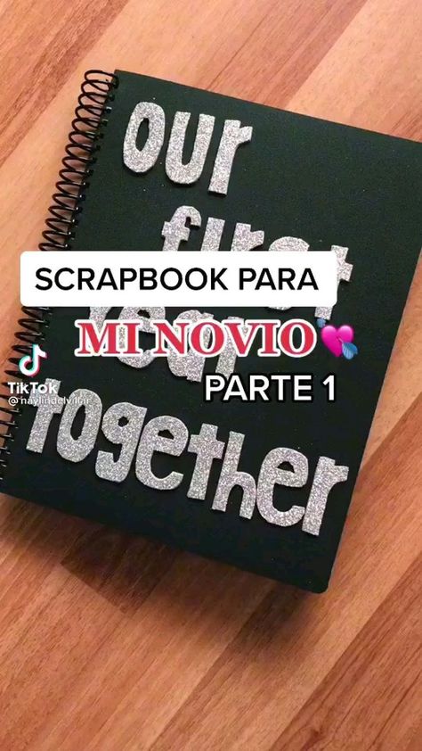 Create a personalized scrapbook to capture your relationship milestones with this romantic boyfriend! Use pages dedicated to first date adventures, special moments together, and the love you share. Include photos, letters, and heartfelt notes to cherish these memories forever. Your scrapbook will be a beautiful reminder of all the wonderful times you've shared. 1 Year Journal For Boyfriend, Anniversary Album Ideas, Bf Gift Ideas Birthday Diy, Scrapbook For My Boyfriend, First Date Scrapbook Page, Diy Anniversary Gifts For Him Boyfriends, Scrapbook Cover Ideas For Boyfriend, 1 Year Book For Boyfriend, Scrapbook Ideas For Boyfriend 1 Year