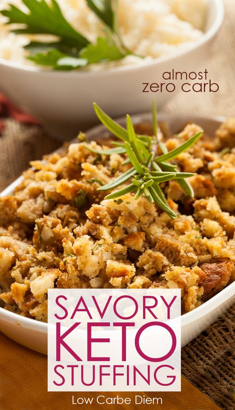 Stuffing Recipes Gluten Free, Paleo Dressing, Gluten Free Stuffing Recipes, Low Carb Thanksgiving Recipes, Low Carb Stuffing, Keto Stuffing, Thanksgiving Stuffing Recipes, Keto Holiday Recipes, Keto Thanksgiving