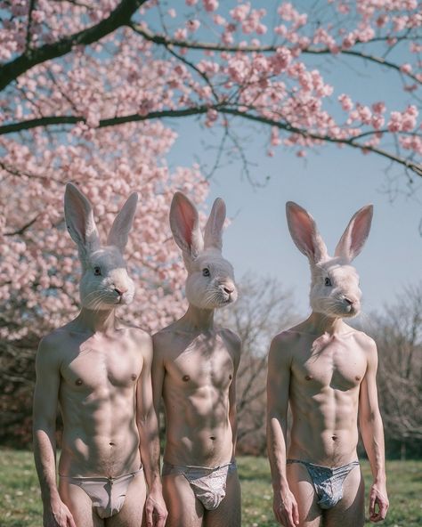 Not your typical bunnies... #madewithai #aiart #aiartist #aiartcommunity #hellospring Cute Masks Aesthetic, Cute Mask Aesthetic, Madison Aesthetic, Creepy Masks, Mask Aesthetic, Art Eras, Cute Masks, Bunny Mask, Bunny Man