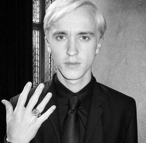 Tom Felton Imagines, Slytherin Ring, Drako Malfoy, Draco Malfoy Imagines, Draco Malfoy Aesthetic, Slytherin Pride, Draco And Hermione, Tom Felton Draco Malfoy, Draco Harry Potter