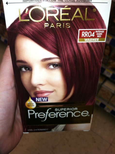 box hair dye for when I'm too broke to have it done Red Box Hair Dye, Best Red Hair Dye, Dark Red Hair Dye, Boxed Hair Color, Box Hair Dye, Red Hair Dye, 2014 Style, Box Dye, Dyed Red Hair