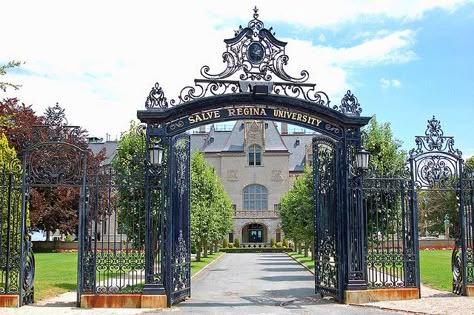 Salve Regina University, Newport, RI Salve Regina University, Salve Regina, Entrance Gate, More Than Meets The Eye, Newport Rhode Island, Hotel Motel, Newport Ri, Iron Gate, College Campus