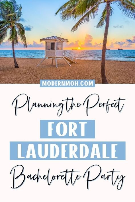 Looking for tips and ideas for the perfect Fort Lauderdale bachelorette party? Discover why the vibrant Fort Lauderdale, Florida is the ultimate destination for an ideal bachelorette bash! From sun-soaked beaches to endless entertainment, you'll never go wrong with a bachelorette party in Fort Lauderdale. Learn all you need to know for a perfect Fort Lauderdale bachelorette party theme! | Maid of Honor Duties Fort Lauderdale Bachelorette Party, Fort Lauderdale Bachelorette, Bachelorette Party Instagram, Bachelorette Party Trip Ideas, Bachelorette Party Places, Destination Bachelorette Party, Maid Of Honor Duties, Destination Bachelorette, Modern Bridal Party