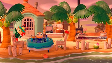 Animal Crossing Audie House Ideas, Audie Acnh Yard, Audie Acnh, Acnh Inspiration, Animal Crossing Characters, Acnh Ideas, Late Afternoon, Summer Ideas, Yard Ideas