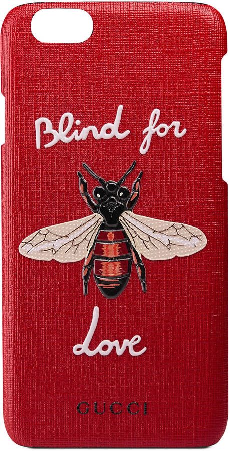 Gucci Blind For Love, Red Bee, Tech Women, Cat Applique, Iphone Leather, Shop Clothes, Iphone 6 Case, Iphone 7 Cases, Small Accessories