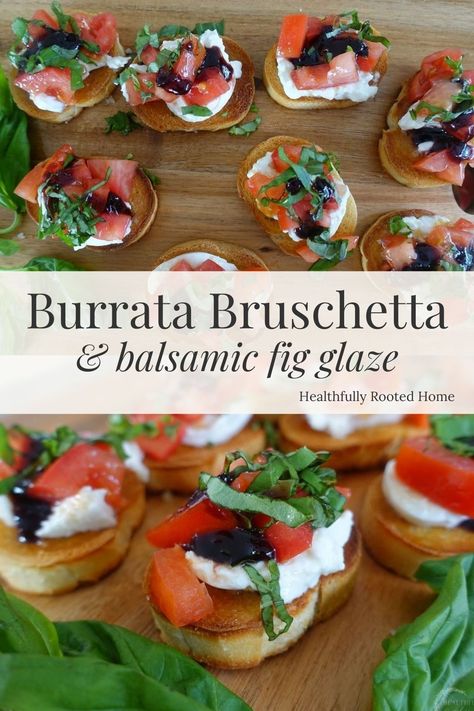 Easiest and BEST bruschetta ever! This simple, yet authentic burrata bruschetta Italiana is the perfect light appetizer for parties, holidays, date nights, or even just pasta night! Serve burrata bruschetta Italiana for an Easter hors d’oeuvre, Independence day starter, memorial day party appetizer, or just a date night in! Memorial Day Appetizers, Fig Glaze, Burrata Bruschetta, Best Bruschetta, Memorial Day Food, Roasted Avocado, Memorial Day Foods, Memorial Day Party, Toasted Crostini