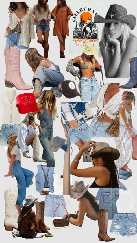 Coastal cowgirl Coastal Cowgirl Outfit, Coastal Cowgirl Aesthetic, Cowgirl Outfit, Cowgirl Aesthetic, Coastal Cowgirl, Cowgirl Outfits, Aesthetic Outfits, Mood Board, Personal Style