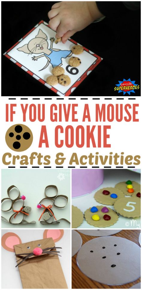 Mouse A Cookie Activities, Cookie Activities, Preschool Crafts Activities, Sensory Bin Ideas, Preschool Craft Activities, Laura Numeroff, Mouse A Cookie, Gifts Amazon, Cookie Craft