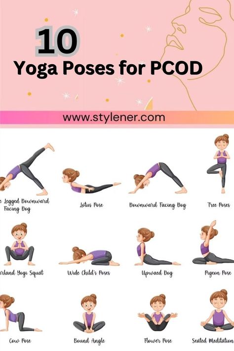 Elevate your well-being with these 10 empowering yoga poses for PCOD! 🧘‍♀️🌸 Dive into a holistic approach to managing PCOD symptoms and embrace a life of balance and harmony. 🌼 Unlock the path to wellness through mindful movement and self-care. 💖 #PCODWarrior #YogaForHealth #BalanceAndHarmony Pcod Exercise At Home, Yoga Poses During Periods, Yoga For Healthy Periods, Yoga Poses For Periods To Come, How To Get A Healthy Body Exercise, Yoga Poses For Regular Periods, Yoga For Female Health, Pcod Yoga Workout, Pcod Workout At Gym