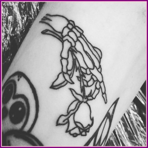 Nothing Nowhere Tattoo, Skeleton Hand Holding Rose Tattoo, Skeleton Tattoo Man, Hand Holding Rose Tattoo, Holding Rose Tattoo, Skeleton Hand Holding Rose, Nothing Nowhere, Hand Holding Rose, Skeleton Hand Holding