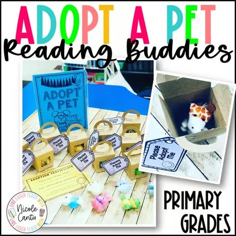 Pet day | TPT Reading Printables, Reading Buddies, Adoption Day, Adoption Certificate, Author Studies, Teaching First Grade, Independent Reading, Pet Day, Pet Signs