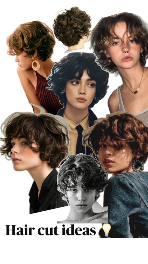 Short Curly 90s Hair, Bixie 90s Haircut Curly, 90s Haircuts, Bob Haircut Curly, Haircut Short, Hair Inspiration Short, Haircuts For Curly Hair, 90s Hairstyles, Short Bob Haircuts