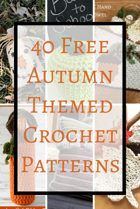 Fall Crochet Patterns Free, Thanksgiving Crochet Patterns, Fall Crochet Projects, Crochet Fall Decor, Crochet Autumn, Thanksgiving Crochet, Autumn Crochet, Fall Crochet Patterns, Halloween Crochet Patterns