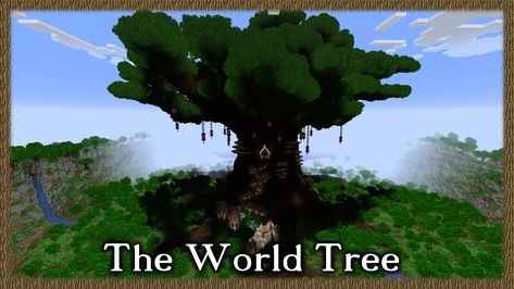 Gundahar got a new heart: The World Tree of Gundahar. It is a massive mulit-million blocks tree in a valley and home to a whole civilization in it's crown - a whole city. Discover more in upcoming content! #Minecraft Flying Turtle, Nether Portal, Woodland Realm, Minecraft World, World Tree, Magical Tree, Minecraft City, Ps4 Controller, Pocket Edition