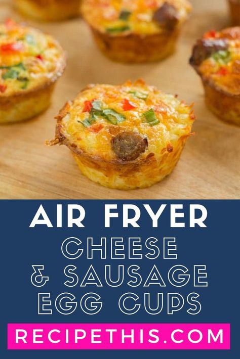 Air Fryer Egg Cups. How to air fry egg cups in silicone moulds with your favourite egg cup fillings. This is my ultimate guide to everything you would possibly want to know about making eggs cups in an air fryer. #airfryer #airfryerrecipes #airfryeregg #airfryereggcups Ham Egg Cups, Eggs Cups, Fry Egg, Slow Cooker Balsamic Chicken, Egg Cups Recipe, Clean Dinner Recipes, New Air Fryer Recipes, One Skillet Meals, Clean Eating Dinner