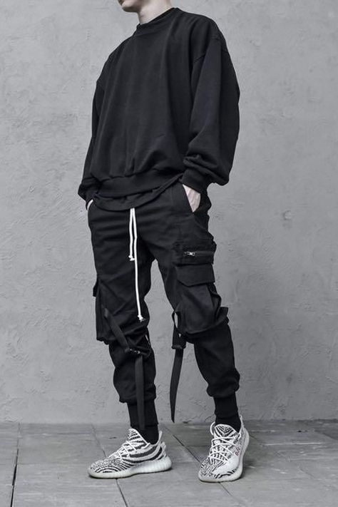 Men’s Tech Wear Fashion, Male Hip Hop Fashion, Mens Clothing Styles Techwear, Techwear Streetwear Men, Tech Gear Fashion Men, Outfit Ideas Techwear, Men’s Techwear, Tech Wear Outfit Men, Casual Techwear Outfits Men