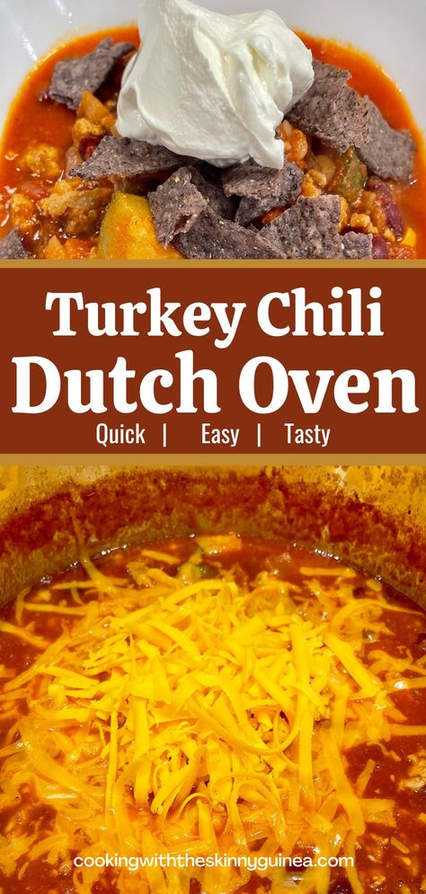 Turkey Chili Dutch Oven Recipes, Dutch Oven Ground Turkey Recipes, Dutch Oven Turkey Chili, Ground Turkey Dutch Oven Recipes, Turkey Chili Dutch Oven, Chili In Dutch Oven, Healthy Ground Turkey Chili, Kidney Bean Chili, Chili With Ground Turkey