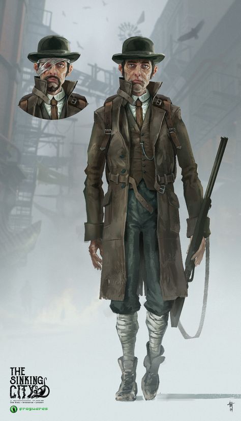 1920 Character Art, Gambler Character Design, Steampunk Character Design, Npc Dnd, Thief Character, Rogue Character, Vampire Vibes, Cartoon City, Apocalypse Character