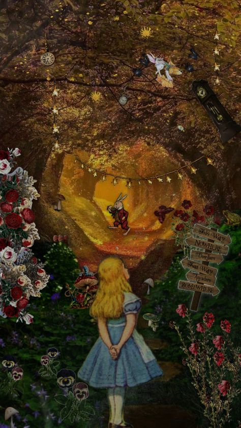 #aliceandwonderland Alice In Wonderland Phone Wallpaper, Alice In Wonderland Wallpaper Aesthetic, Alice In Wonderland Scenery, Alice Wallpaper, Alice Aesthetic, Alice In Wonderland Wallpaper, Alice In Wonderland Background, Wonderland Wallpaper, Wonderland Aesthetic