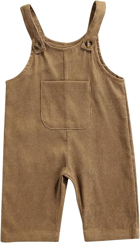 Amazon.com: Arvbitana Newborn Baby Boy Girl Summer One Piece Button Suspender Overalls Jumpsuit Sleeveless Plain Romper Outfit Bib Pants (A-Coffee, 2-3T): Clothing, Shoes & Jewelry Summer Onesies, Button Suspenders, Summer One Piece, Studio Wardrobe, Summer Bodysuits, Linen Overalls, Cute Overalls, Backless Romper, Neutral Baby Clothes