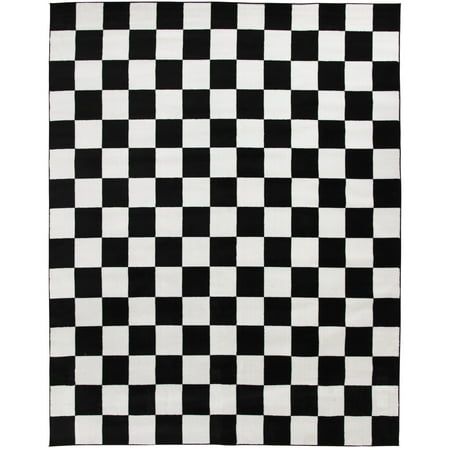 Introducing the Mainstays 8'x10' Black and White Checkered Indoor Area Rug, a timeless addition to your indoor space. Crafted from durable polypropylene, this rug is built to withstand everyday use. Its stain and fade-resistant features make it an ideal choice for households with pets and active families. With a low-profile pile height, it adds sophistication while ensuring easy cleaning. Elevate your home decor with the classic charm and practicality of the Mainstays Black and White Checkered A Black And White Checkered Rug, Active Family, Checkered Rug, Indoor Area Rugs, Fashion Room, Easy Cleaning, Stain, Area Rugs, Black And White