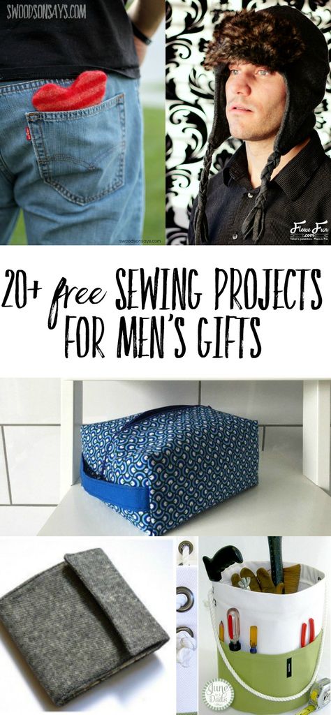 Sewing Projects For Guys, Mens Sewing Patterns, Trendy Sewing Projects, Diy Gifts For Men, Trendy Sewing Patterns, Diy Sewing Gifts, Sewing Projects Free, Sewing Projects Clothes, Sew Ins