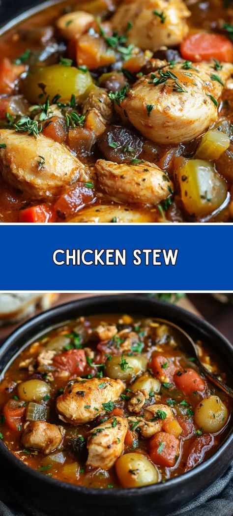 Stew Recipes Stove Top, Stew Recipes Crockpot, Chicken Vegetable Stew, Slow Cooker Chicken Stew, Chicken Stew Recipe, Crockpot Recipes Beef Stew, Stew Chicken Recipe, Rice Chicken, Stew Recipe