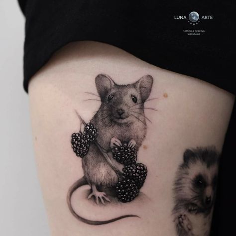 Mice Tattoo, Mouse Tattoo Design, Mouse Tattoo, Animal Tattoos For Women, Fox Tattoo Design, G Tattoo, Mouse Tattoos, Fox Tattoo, Feminine Tattoos