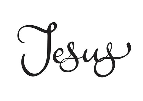 Download Jesus text on white background. Calligraphy lettering Vector illustration EPS10 Vector Art. Choose from over a million free vectors, clipart graphics, vector art images, design templates, and illustrations created by artists worldwide! Background Calligraphy, Lettering Fonts Design, What A Beautiful Name, Calligraphy Text, Happy Birthday Jesus, Calligraphy Lettering, Wood Burning Art, Calligraphy Letters, Tattoo Lettering