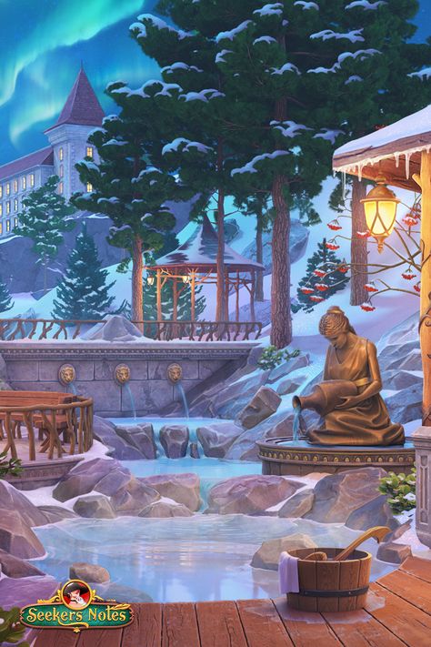 Hot Springs Winter, Myth Aesthetic, Seekers Notes, Scenery Inspiration, Spa Art, Natural Hot Springs, Thermal Baths, Aesthetic Landscape, Thermal Pool