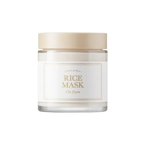 I'm from - Rice Mask | YesStyle Rice Facial Mask, Rice Water Mask, Japanese Rice Face Mask, Viral Korean Rice Mask, Cosrx Ultimate Nourishing Rice Overnight Spa Mask, Rice Mask, Mask Korean, Korean Brands, Korean Skincare