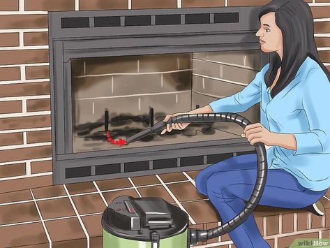 How to Clean Gas Logs: 10 Steps (with Pictures) - wikiHow How To Clean A Gas Fireplace, How To Clean Gas Fireplace Logs, Gas Log Insert Fireplace Ideas, Clean Gas Fireplace, Maintenance Free Landscaping, Gas Log Insert, Outdoor Christmas Decorations Diy, Gas Log Fireplace, Fireplace Cleaning