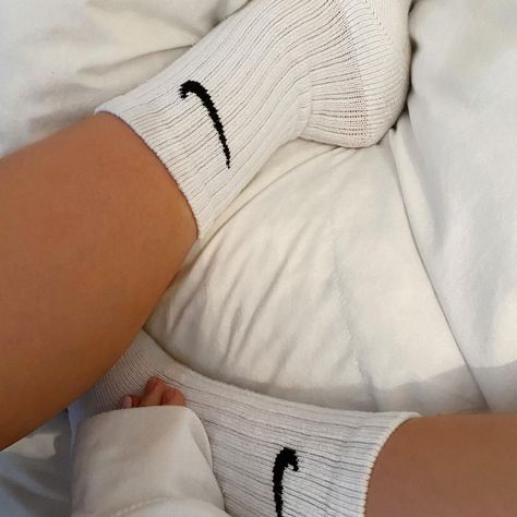 Nike Socks Aesthetic, White Nike Socks, Socks Aesthetic, Nike Socks, Cozy Socks, Girls Socks, Fit Check, White Nikes, Socks