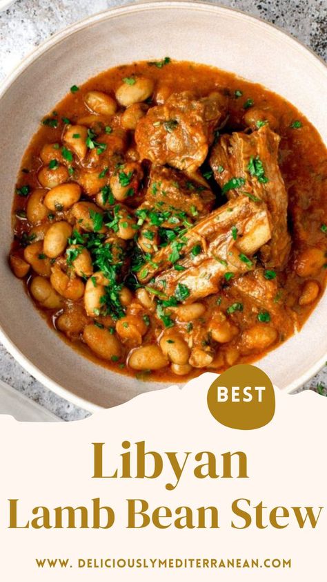 Lamb And Bean Soup, Lamb Soup Recipes, Lamb And Bean Stew, Serbian Bean Soup, Lebanese Stew, Libyan Recipes, Lamb And Chickpea Stew, Persian Lamb And Eggplant Stew, Lablabi (tunisian Chickpea Soup)