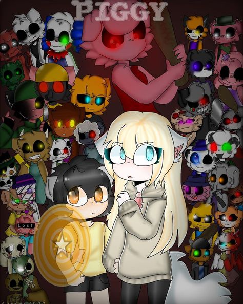 Anoood2000 (@anoood2000_) posted on Instagram • Feb 12, 2021 at 2:59pm UTC Raven And Wolf, Fnaf Baby, Pig Character, Kids Background, Youtube Art, Kawaii Girl, Cute Characters, الرسومات اللطيفة, Art Tutorials