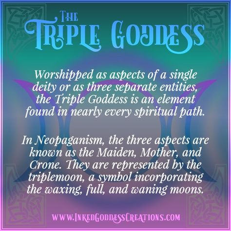 January 6th is Triple Goddess Day!  #divinefeminine #goddess #triplegoddess #triplemoon #wicca #witch #pagan Wiccan Dieties Gods And Goddesses, Triple Goddess Correspondences, Offerings For Hekate, Herbs Associated With Hecate, Pagan Moon Goddess, Pagan Celebrations, The Triple Goddess, Goddess Spirituality, Hecate Goddess